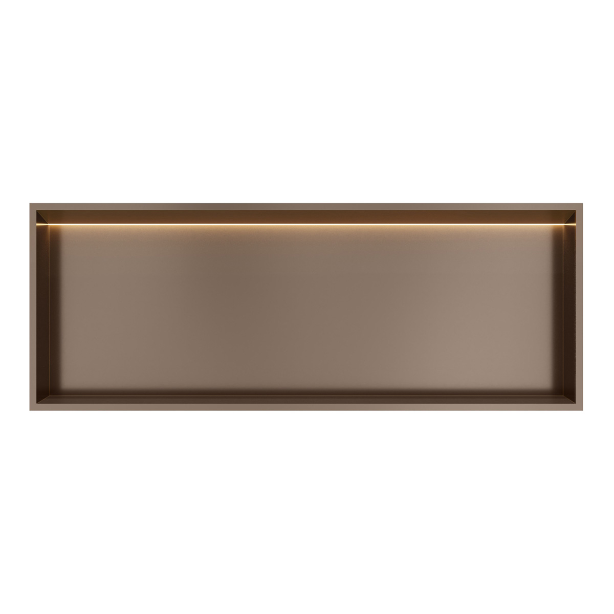 Hotbath &More inbouwnis met verlichting 30x80x10cm tuscan bronze