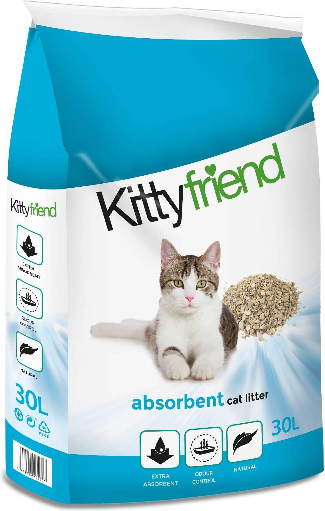 Kitty Friend kattenbakvulling absorberend 30 L