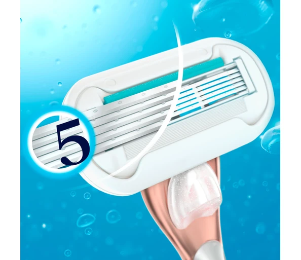 Gillette Venus Extra Smooth Rasierer Roségold   2 Klingen