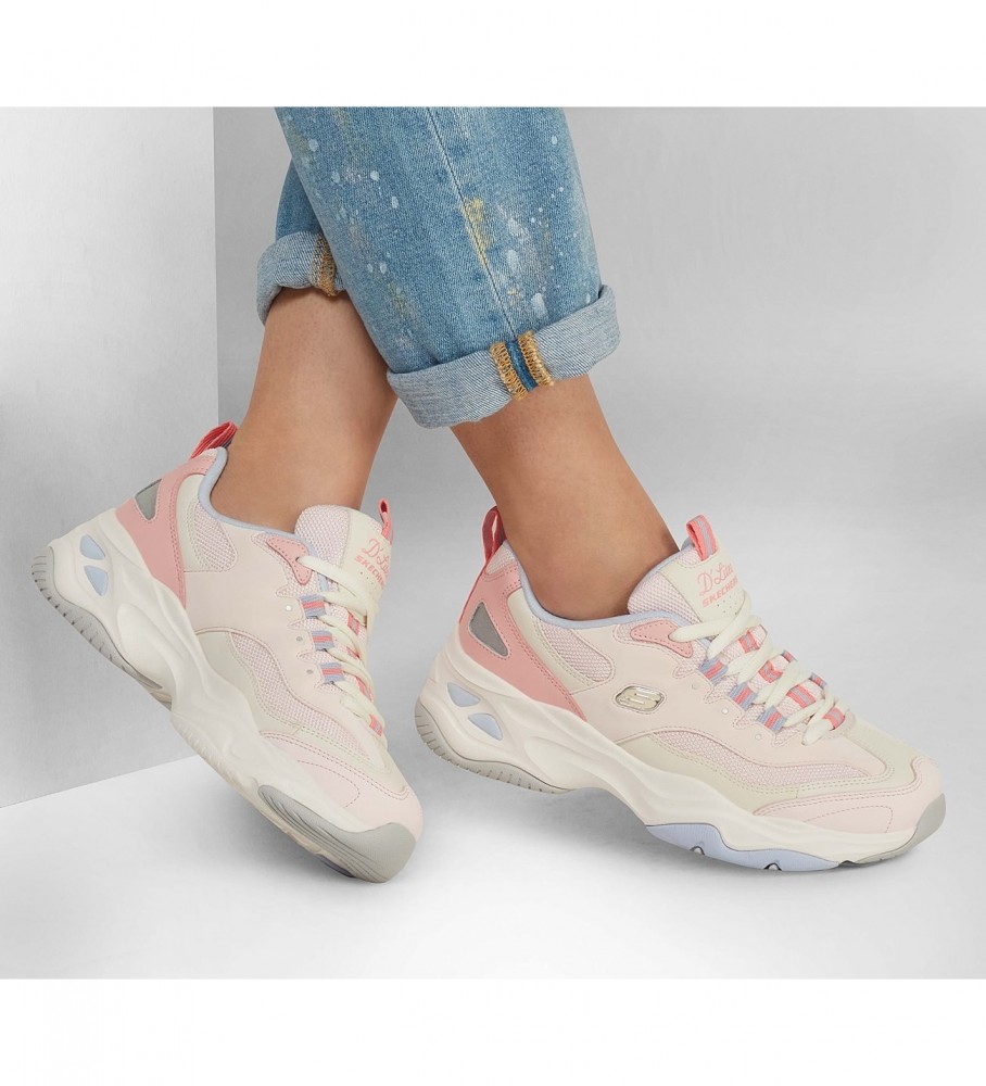 Tênis de couro Skechers D'Lites 4.0