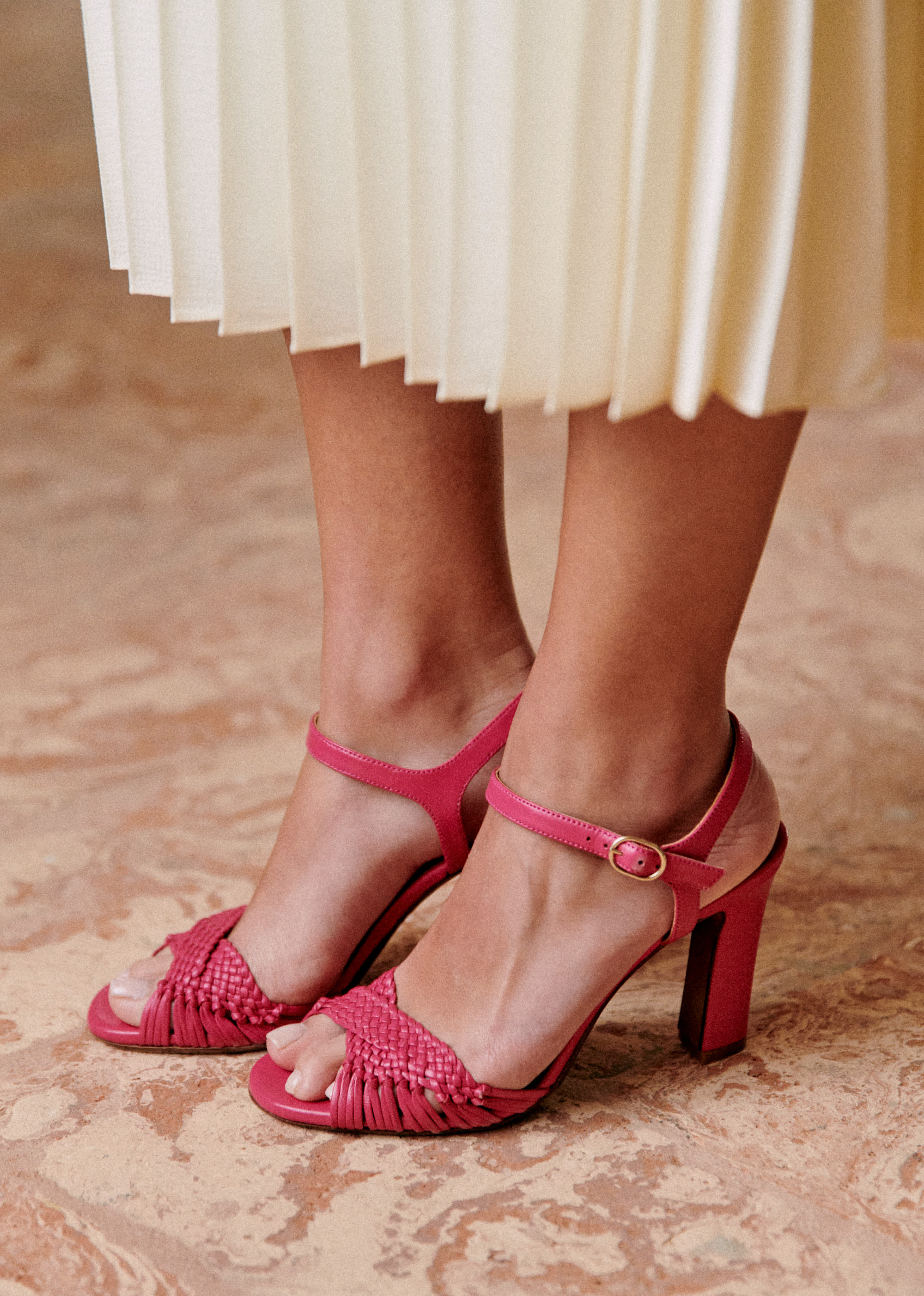 Sandales High Esmée - Rose vif lisse - SOULIERS/SOULIERS Sandales 5906218