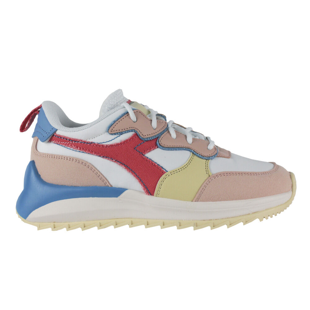 Tênis Diadora Jolly C9868 Branco/Areia da Noite/Couro Quente