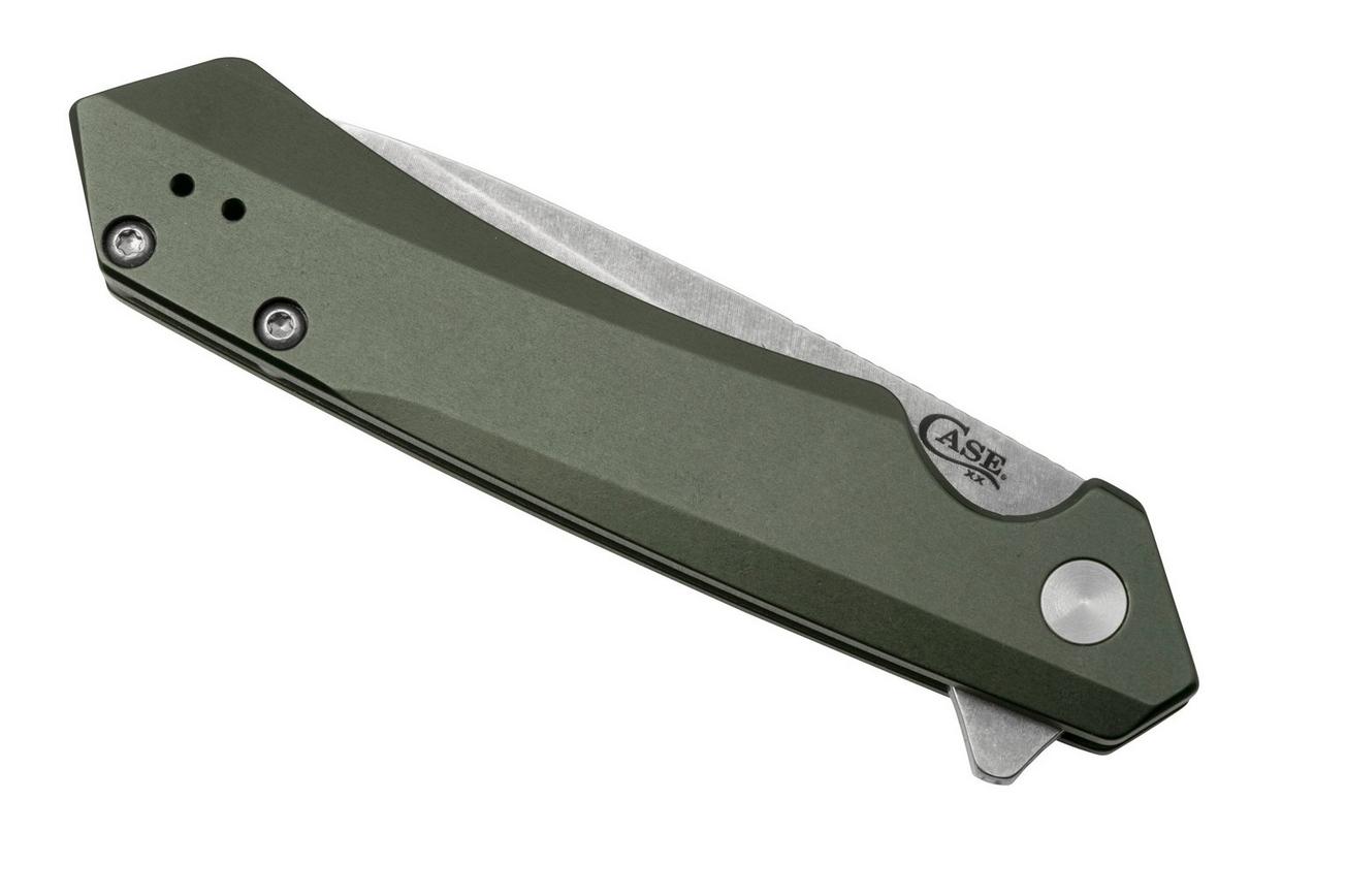 Case Kinzua Spearpoint, OD Green Anodized Aluminum, S35VN, 64659 zakmes