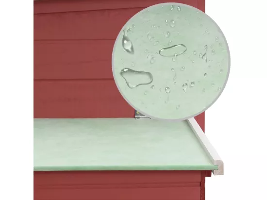 Poulailler d'extérieur avec 1 nichoir Rouge Bois