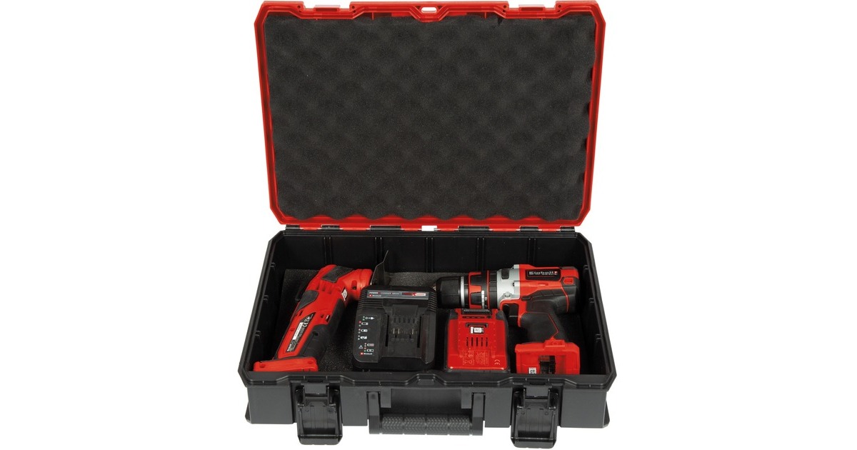 EINHELLE-Case S-F gereedschapskist  (Zwart/rood)