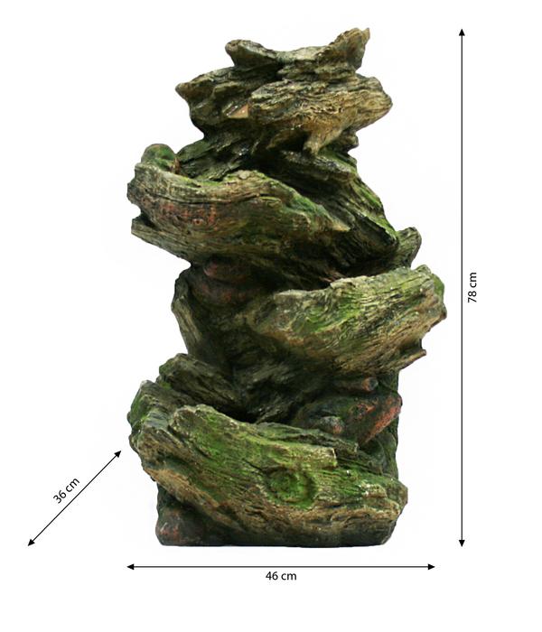 Ubbink Polyresin-Gartenbrunnen Mini-Wasserfall