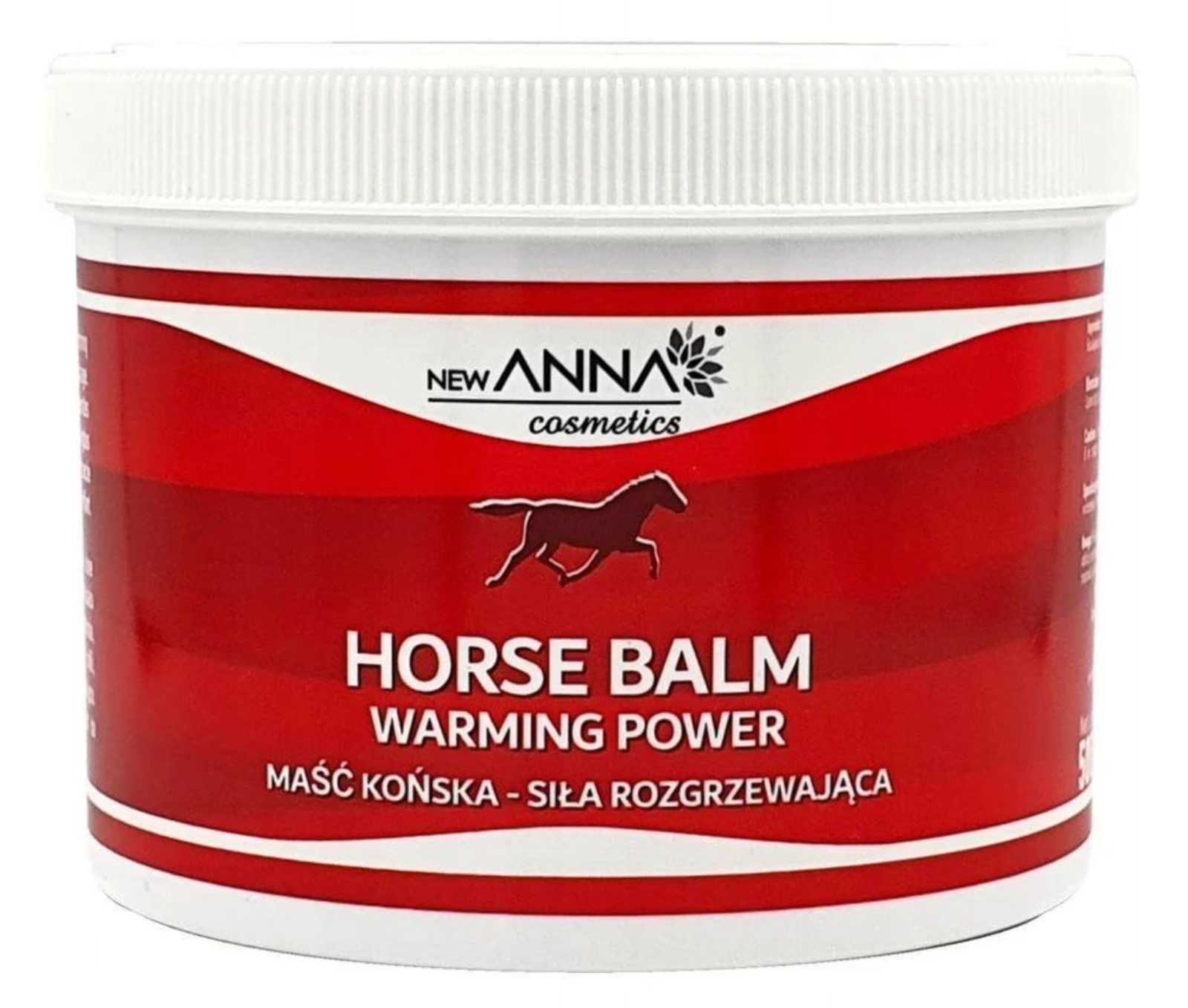 Novo bálsamo aquecedor para cavalos ANNA Cosmetics 150ml