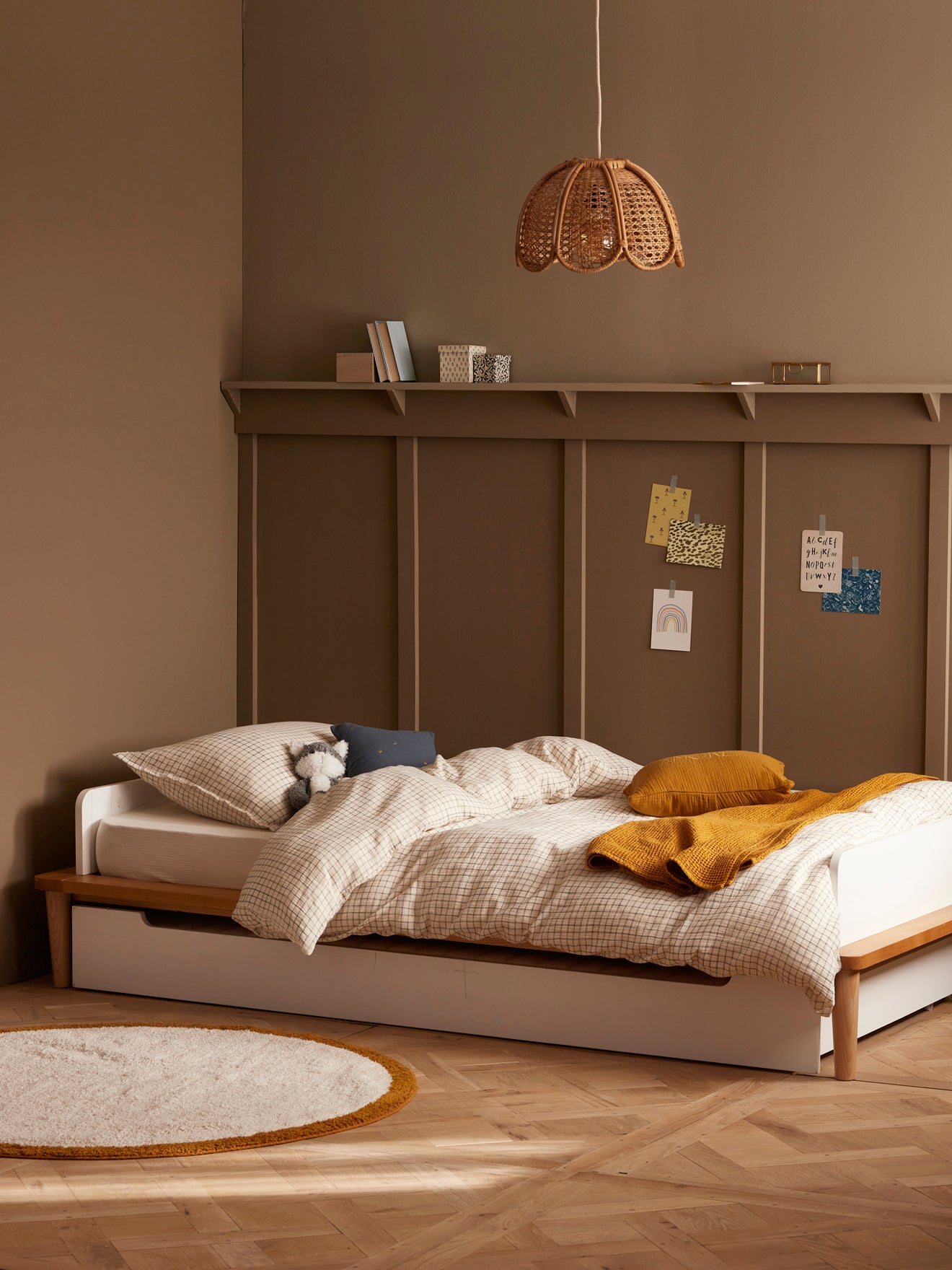 Lit banquette enfant bois
