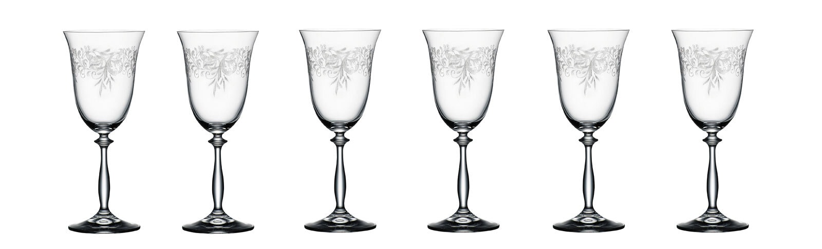 BOHEMIA SELECTION Rotweinglas ROMANCE 6er Set - je 350 ml