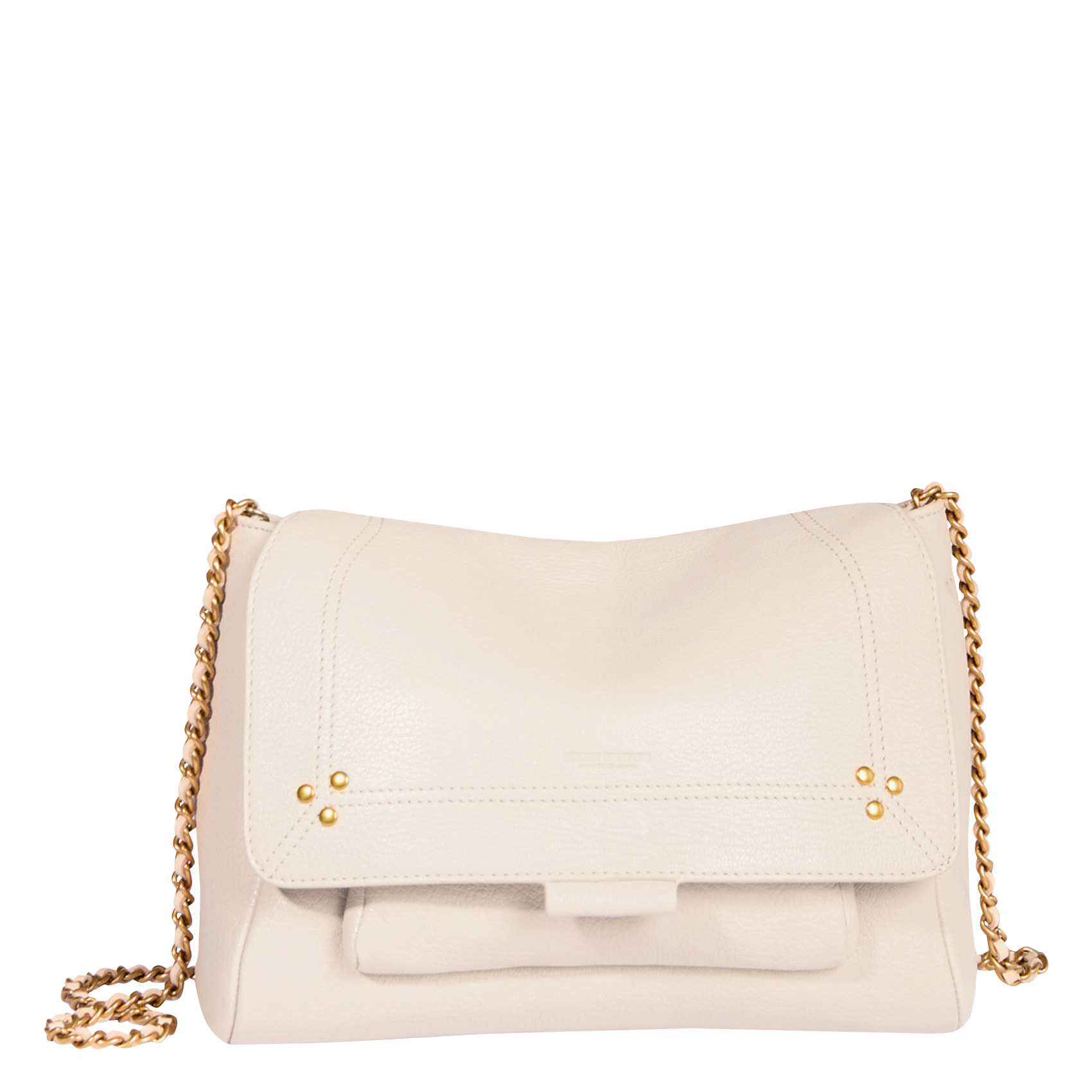 LULU M - Sac besace en cuir | Beige