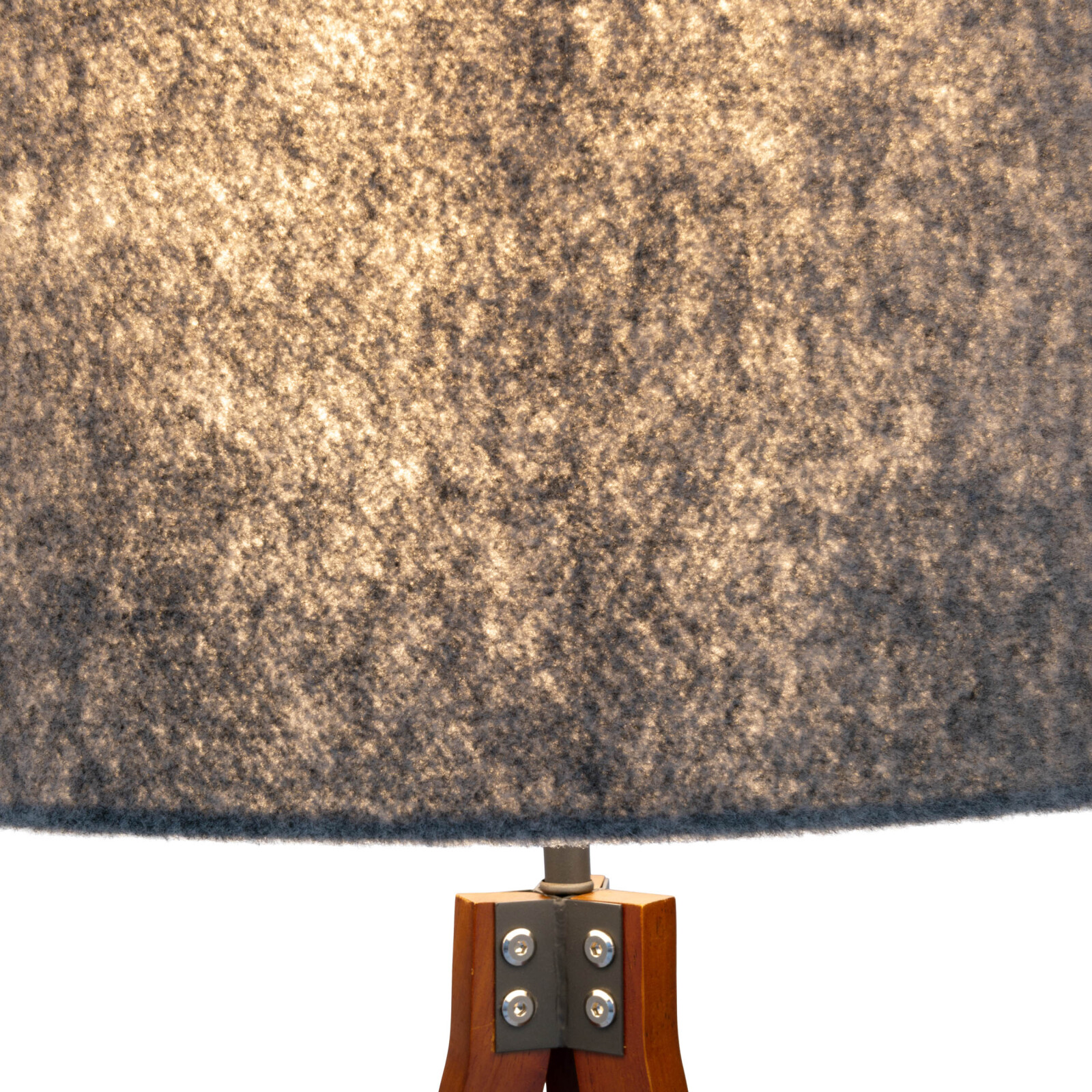 Stehleuchte FILCO - braun-grau - Holz - 147 cm
