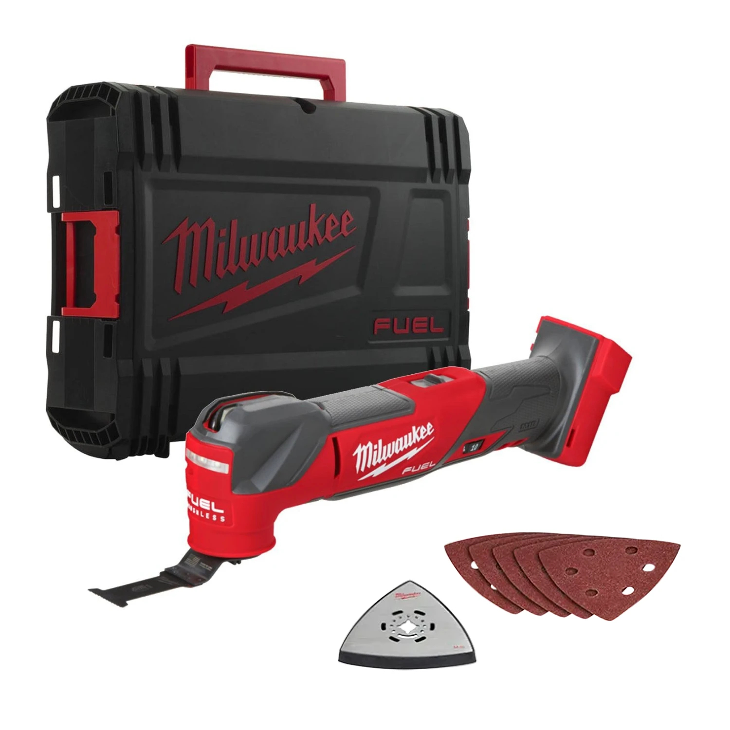 Milwaukee M18 FMT-0X 18V Li-ion Accu multitool body   8 delige accessoireset in HD Box