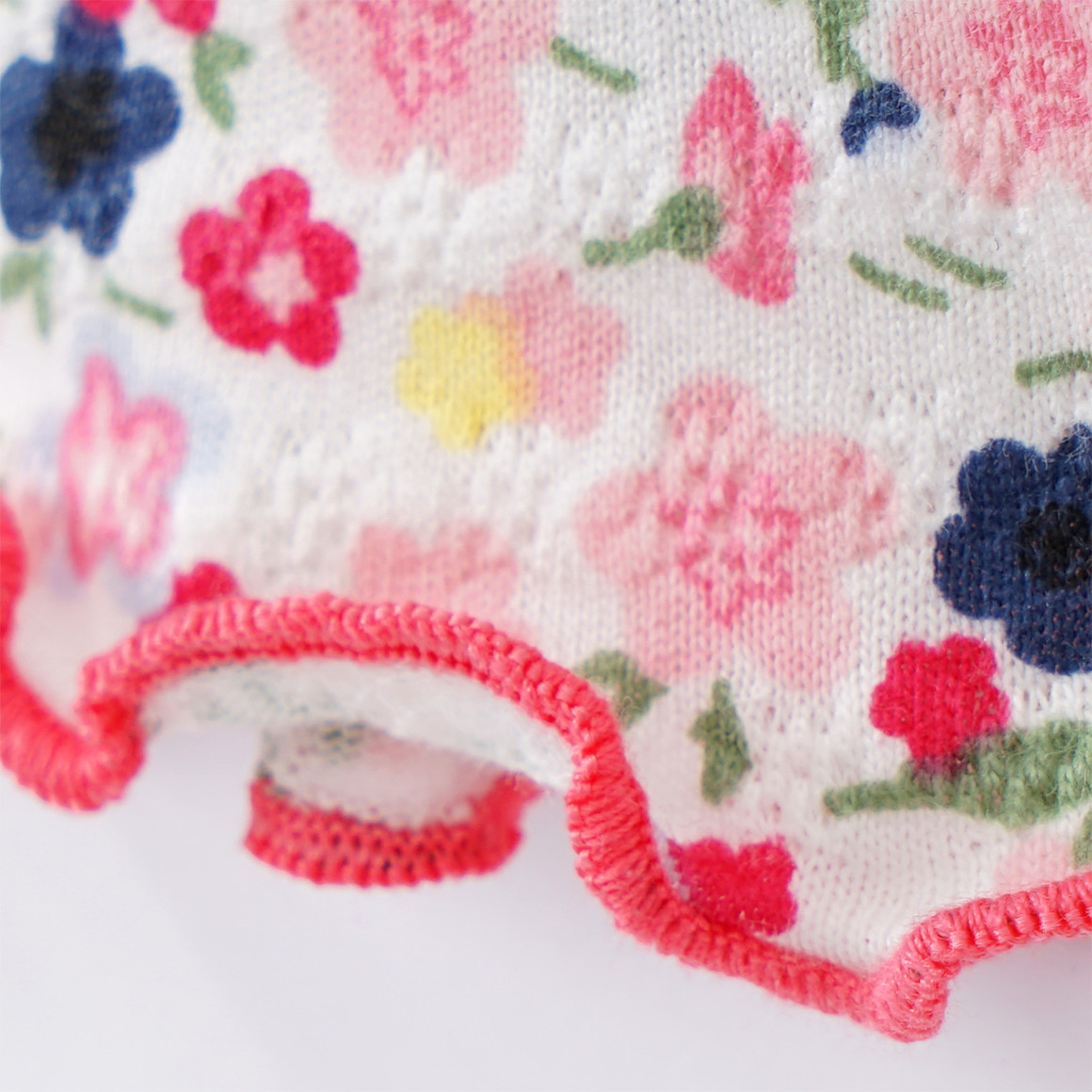 Topomini Baby Leggings aus Bio-Baumwolle weiss / pink / rosa