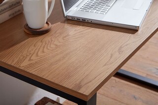 Schreibtisch braun/ schwarz 120 x 76 cm