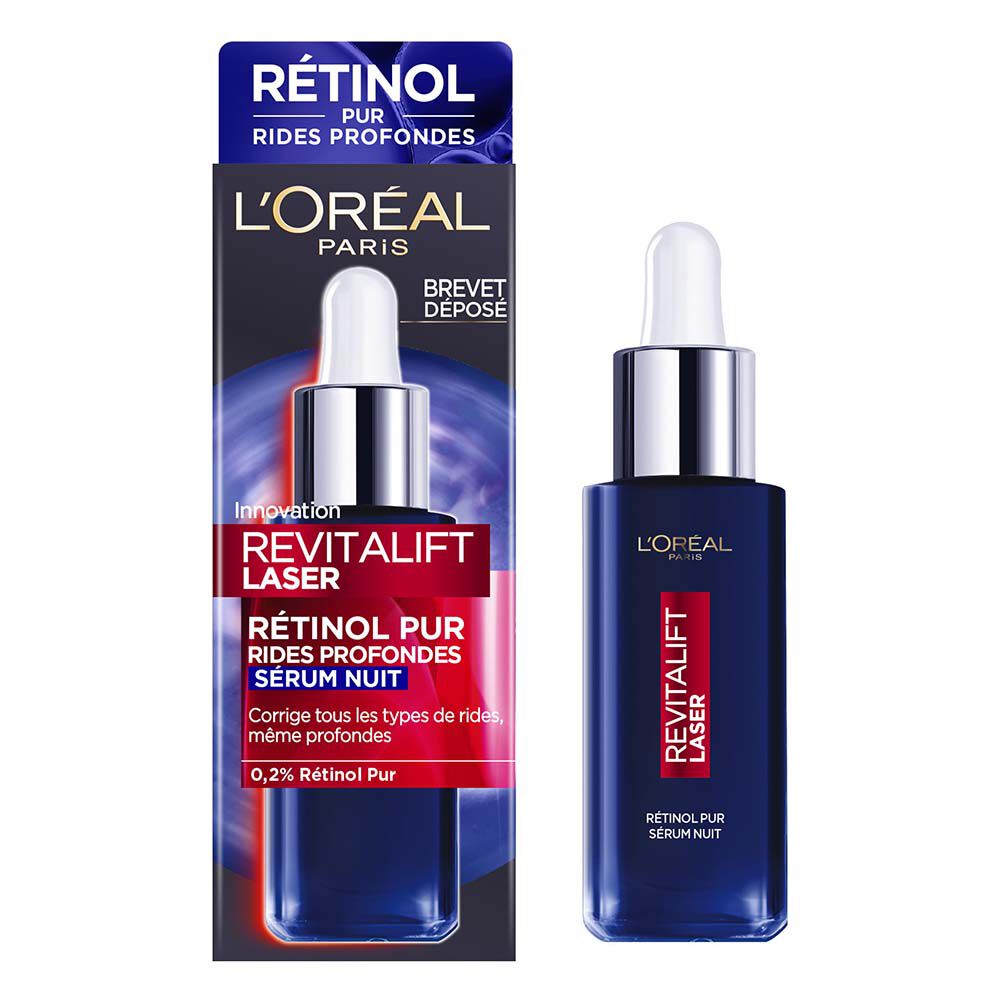 Revitalift Laser Sérum Nuit Rétinol Pur · Sérum nuit rides profondes