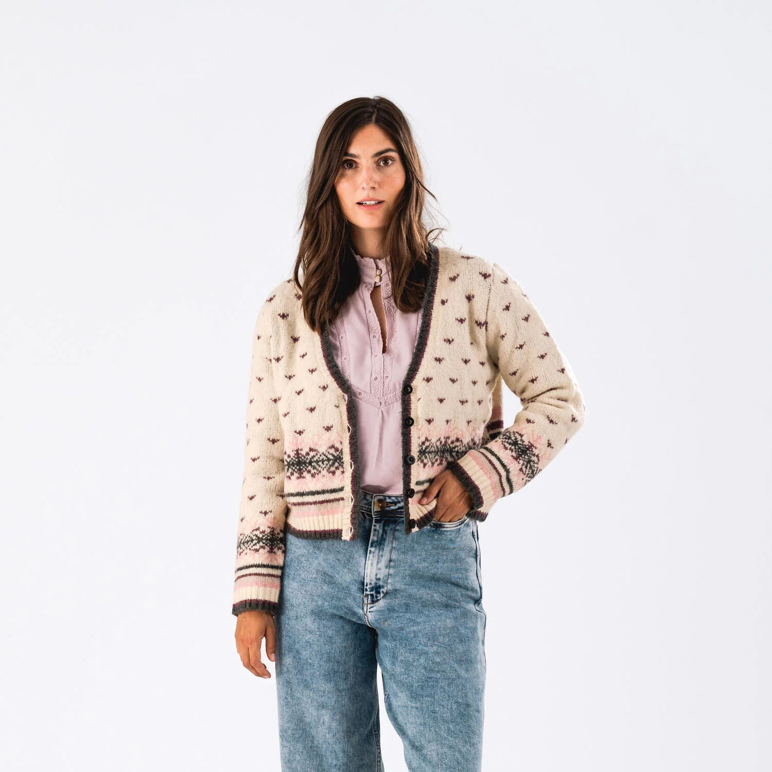 Lollys Laundry  Nina cardigan - creme