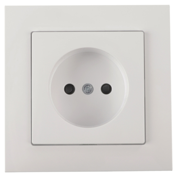 Schneider Merten System-M Enkel Stopcontact Actief Wit