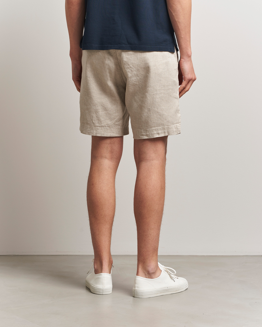 Morris Fenix Linen/Cotton Shorts Beige