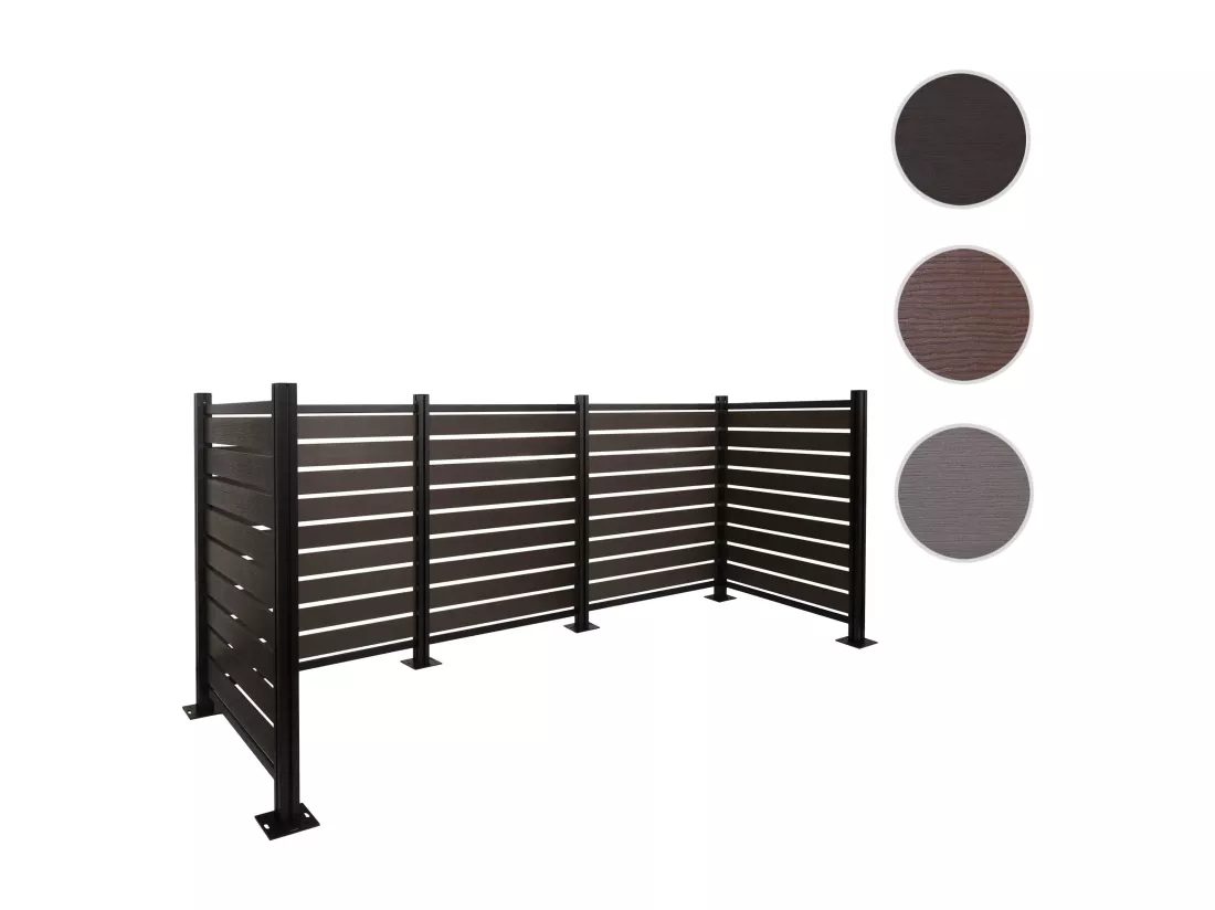 Clôture pour poubelles en aluminium MCW-K57, anthracite