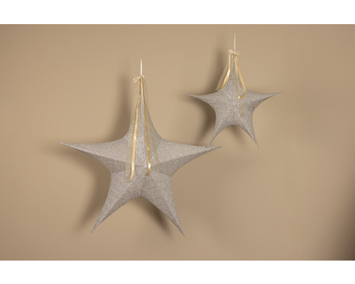 Decoratieve ster, zilver, Ø 80 cm, zilver