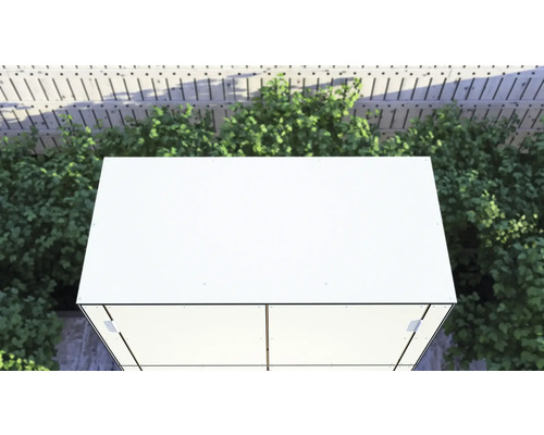 Tuinkast Bertilo HPL highboard 155 x 75 x 193 cm wit