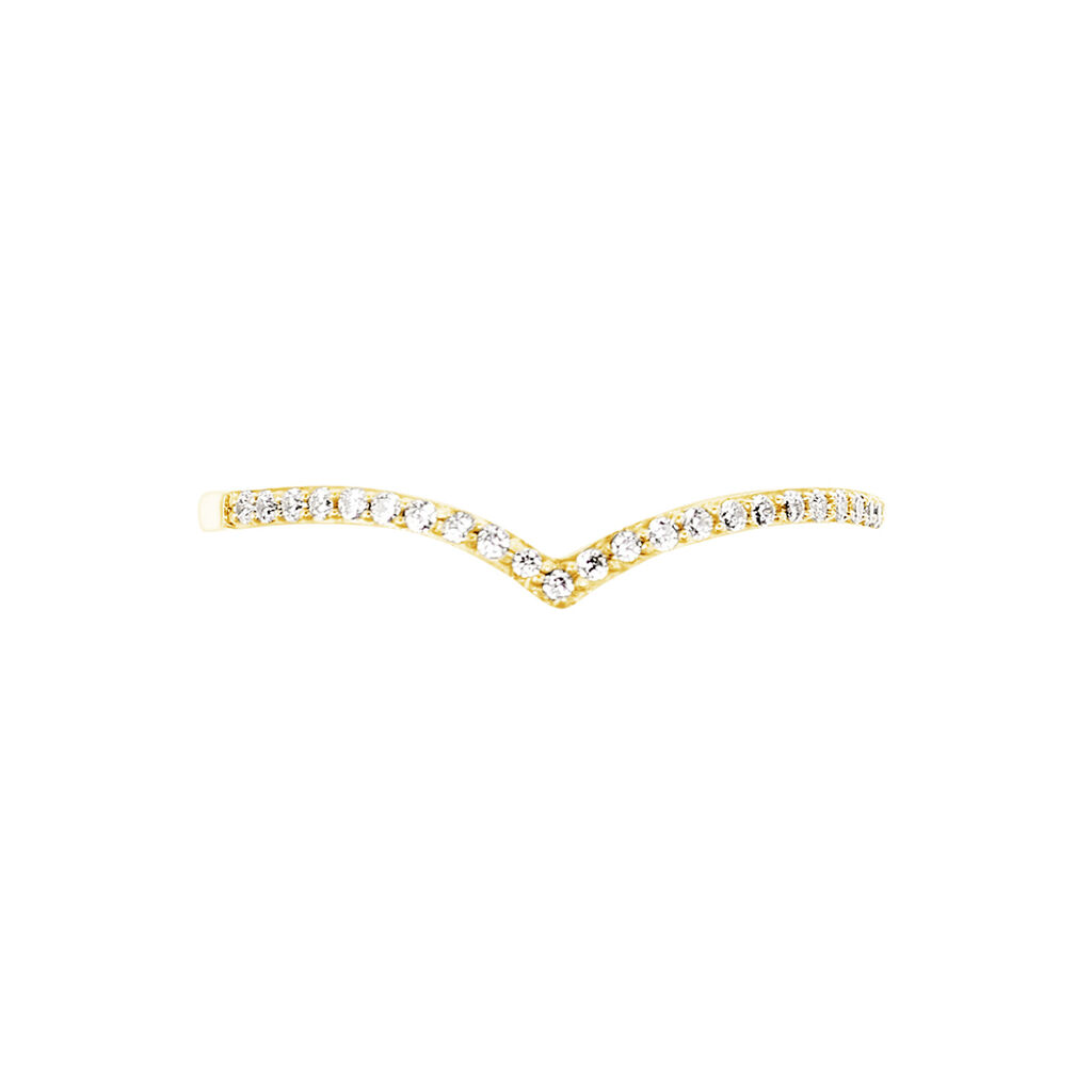 Bague Dounia Or Jaune Oxyde De Zirconium