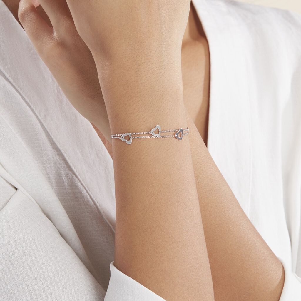 Bracelet Argent Blanc Suzy