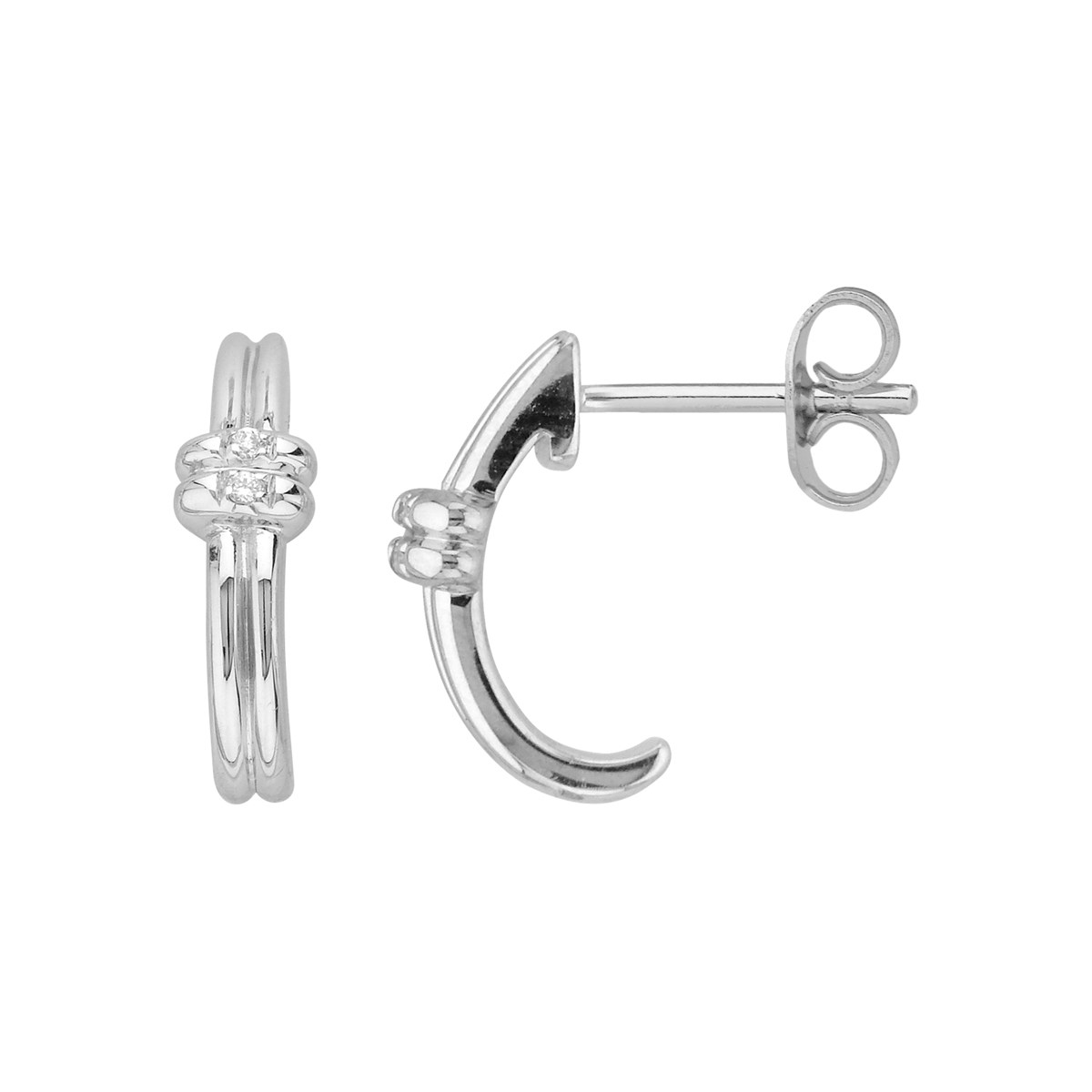 Boucles d'oreilles clous en Argent