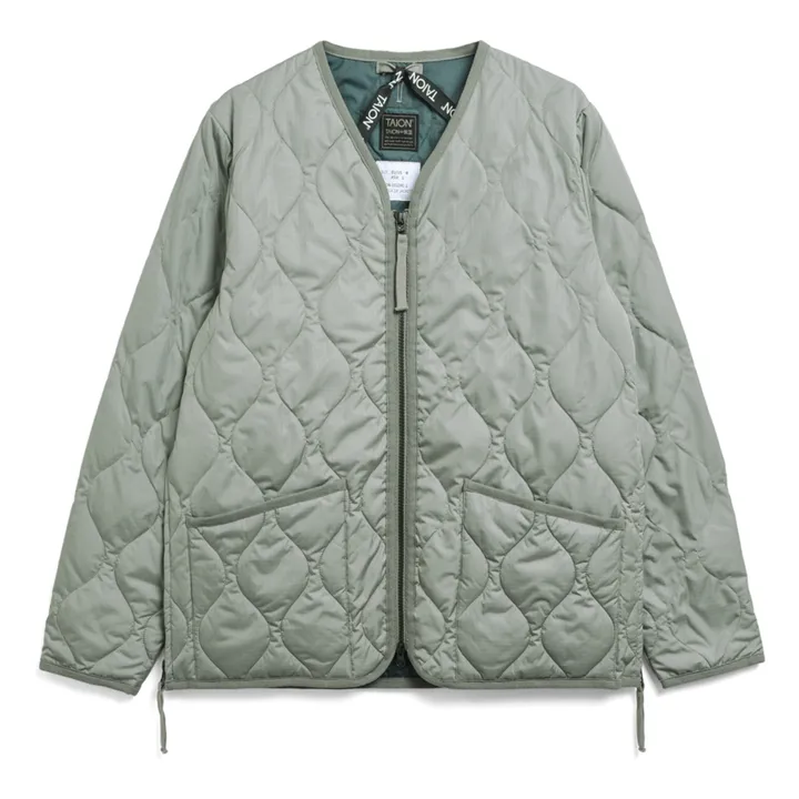 Taion Veste Zippée Military Unisexe | Sauge