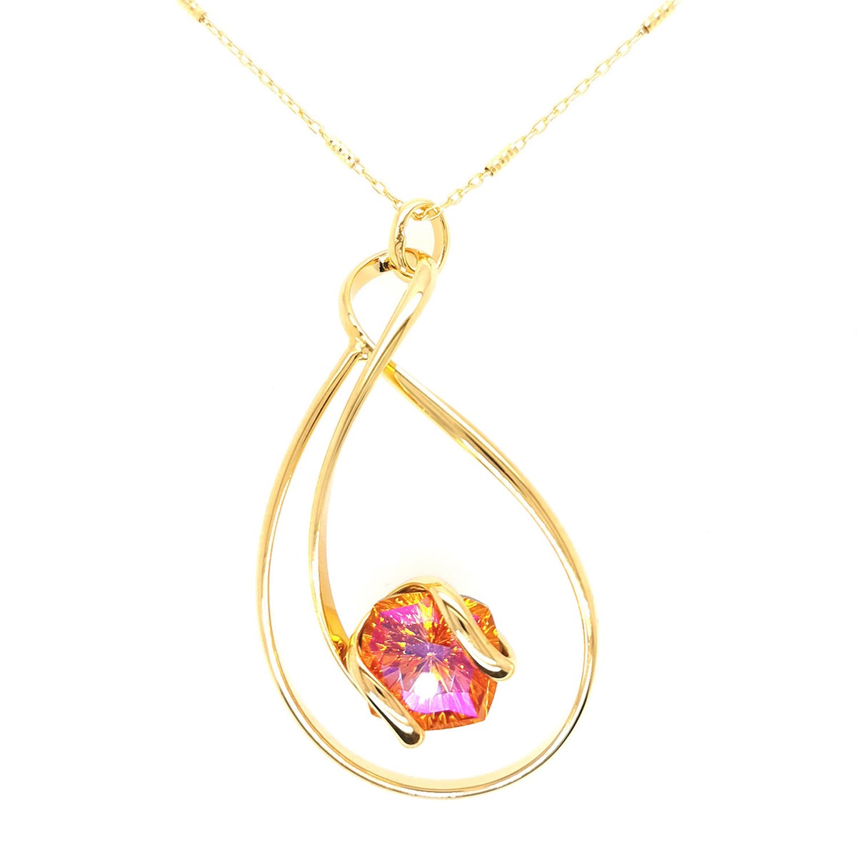 Pendentif Andrea Marazzini doré mystic astral pink