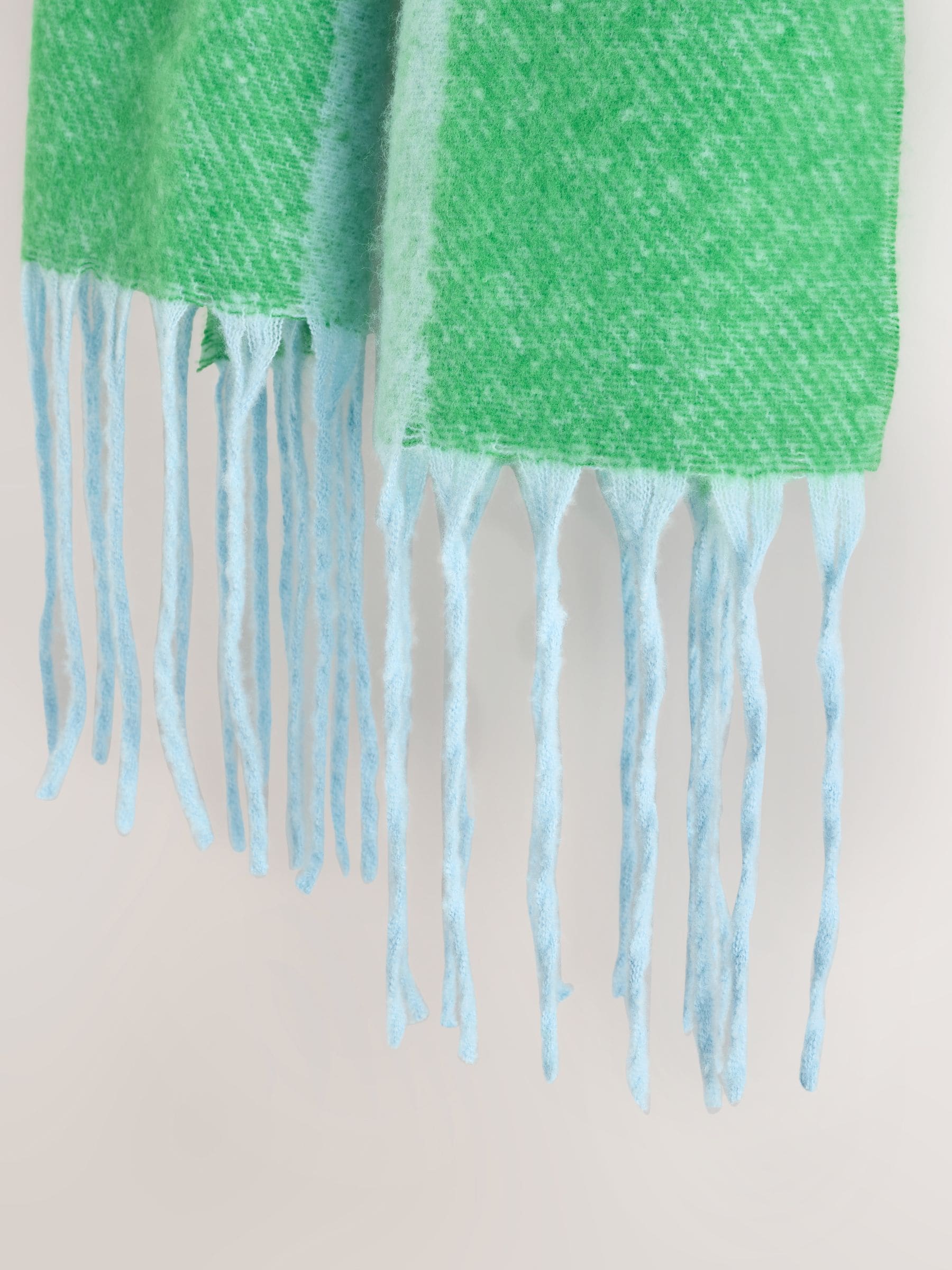 Eleanor Bowmer Blue and Green Check Scarf