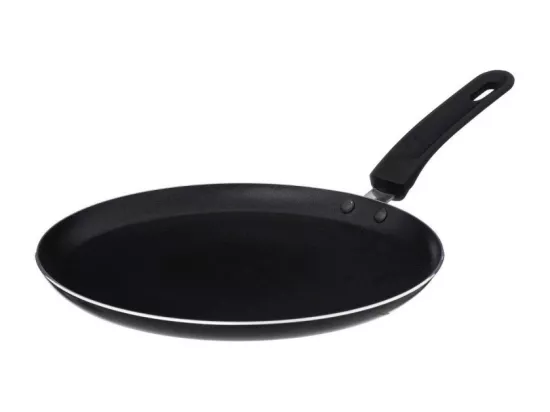 Poêle à crêpes en aluminium - Noir - D 26 cm