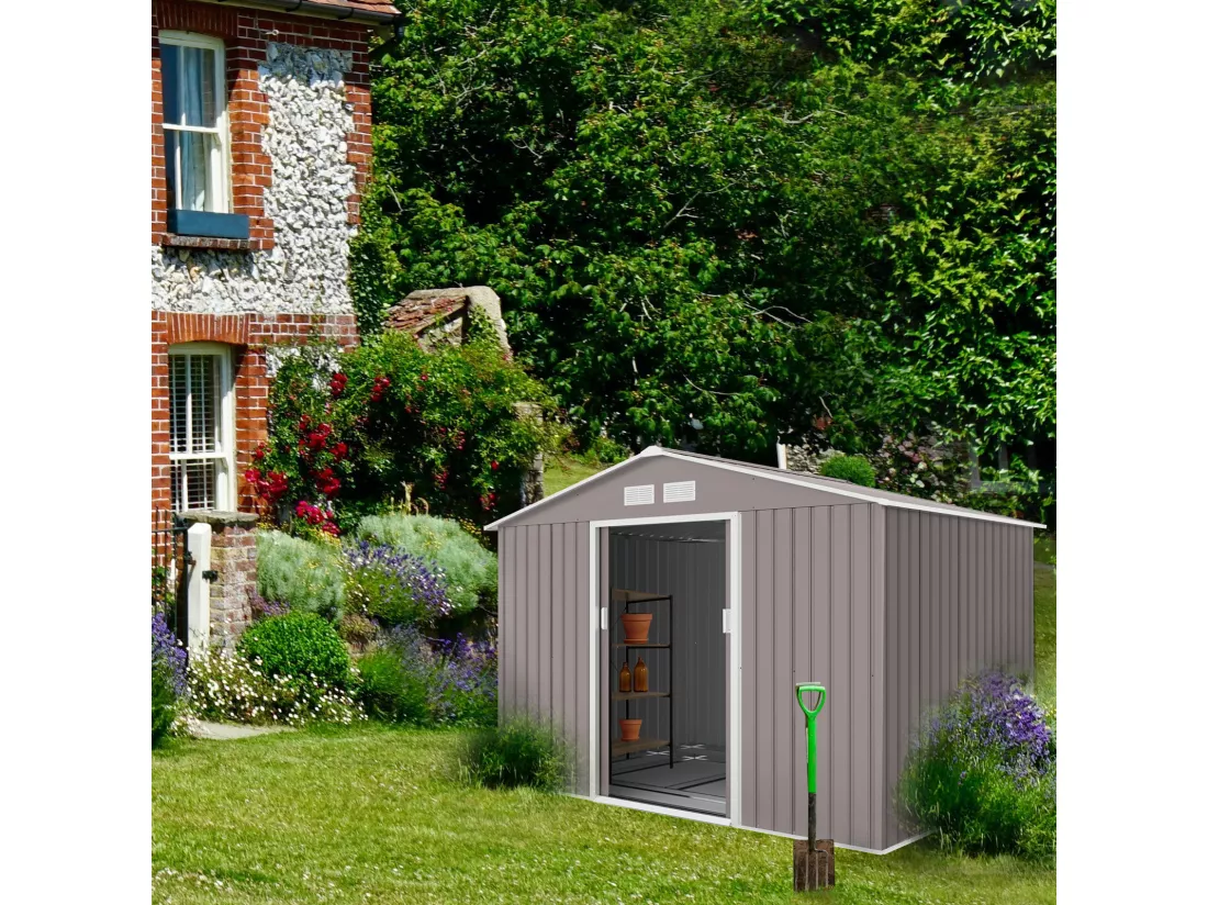 Abri de jardin en métal