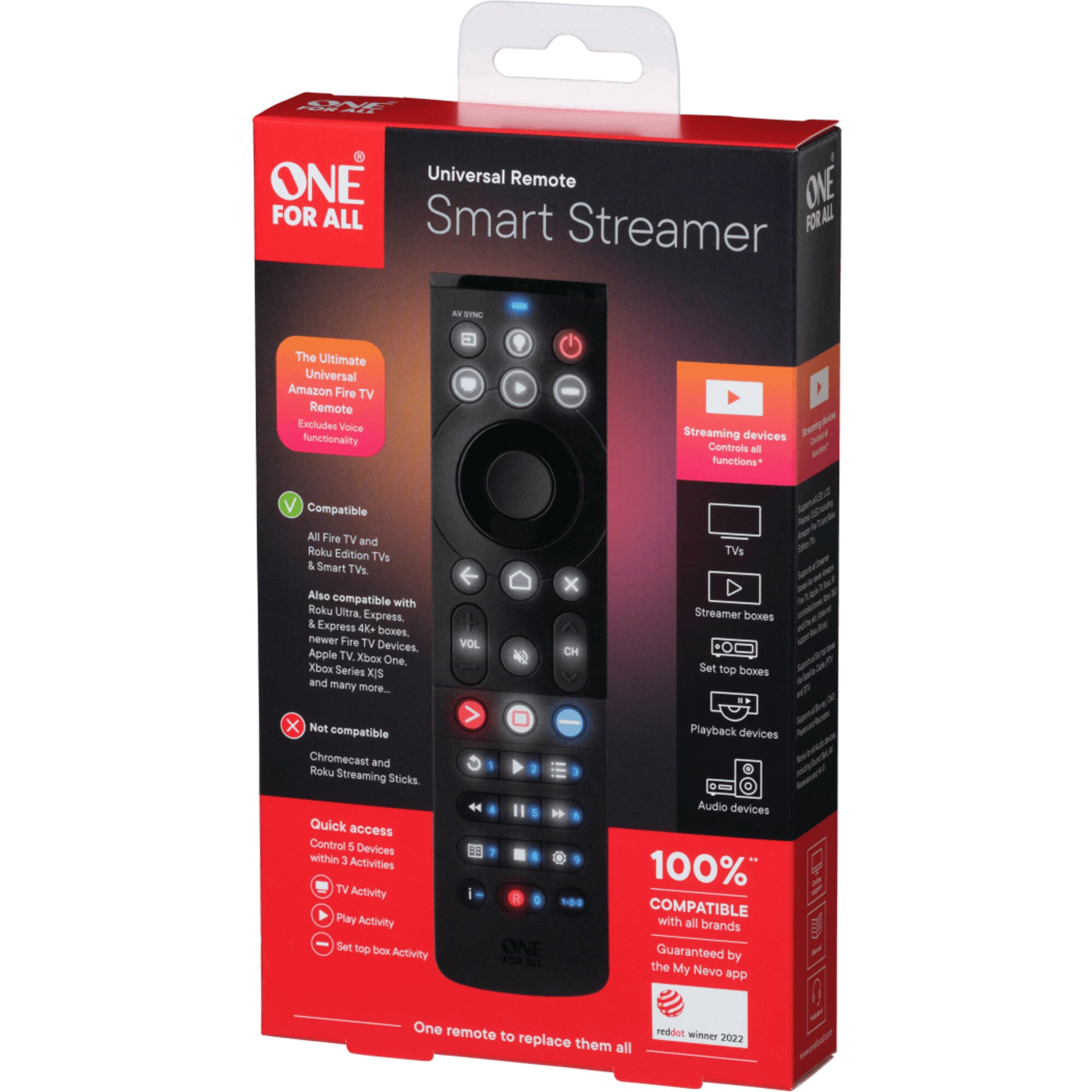 ONE FOR ALL Fernbedienung Smart Streamer Remote URC 7945
