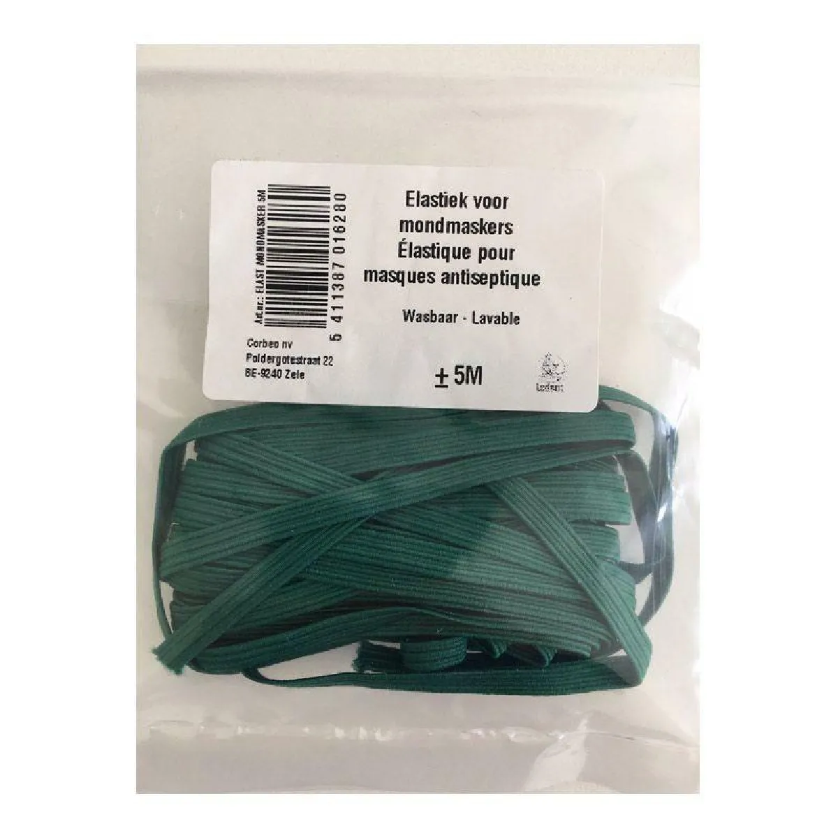 Artemio Élastique pour Masques - Vert