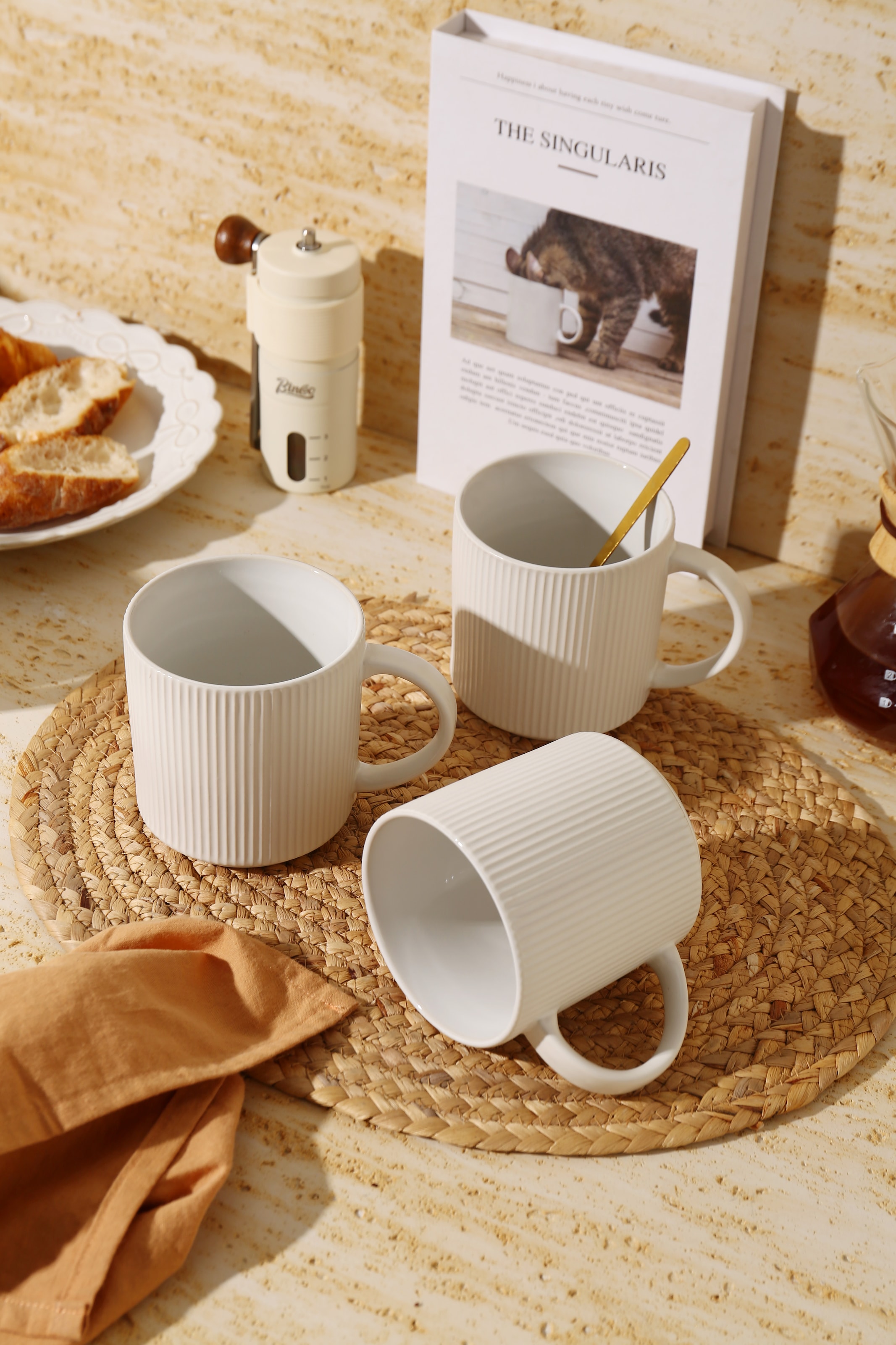 GOODproduct Becher »Kaffeebecher Ylvii, 6er Set« spülmaschinenfest und mikrowellengeeignet, 460 ml