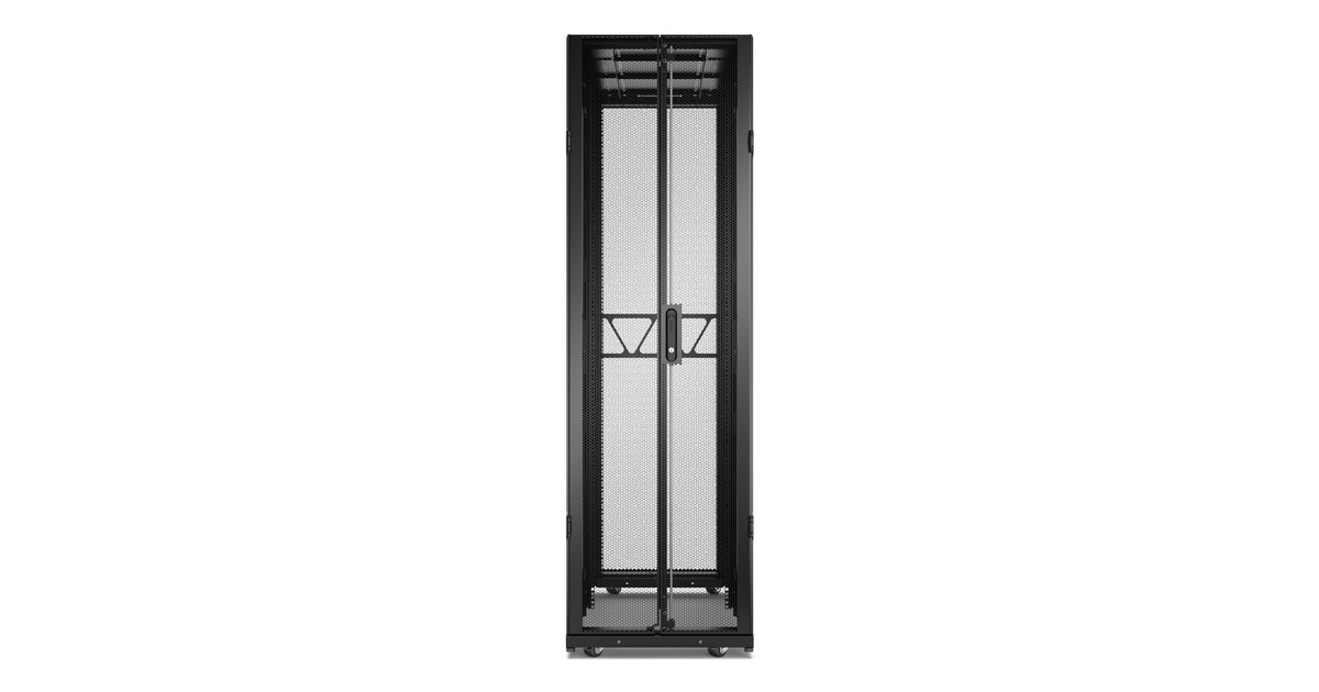 APCNetShelter SX Gen 2 AR3300B2, 42U server rack  (Zwart/groen, 60(b) x 199,1(h) x 120(d) cm, met zijkanten)