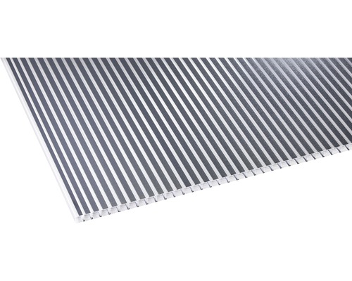 Gutta polycarbonaat holle kamerplaat/wandplaat 20-16 ZEBRAPLATE antraciet 2000 mm x 980 mm x 16 mm