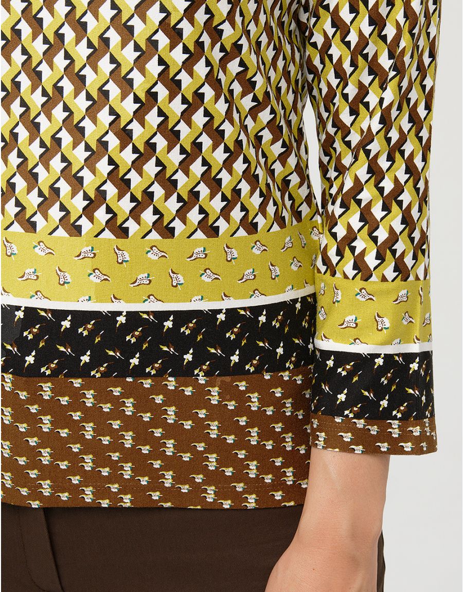 T-shirt droit jaune