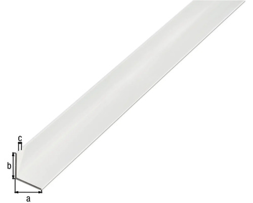 Aluminium hoekprofiel, zilver geanodiseerd, 30x30x2 mm, 2,6 m