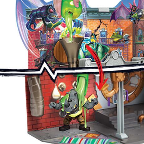 Turtles Mayhem legesæt Sewer Lair DLX