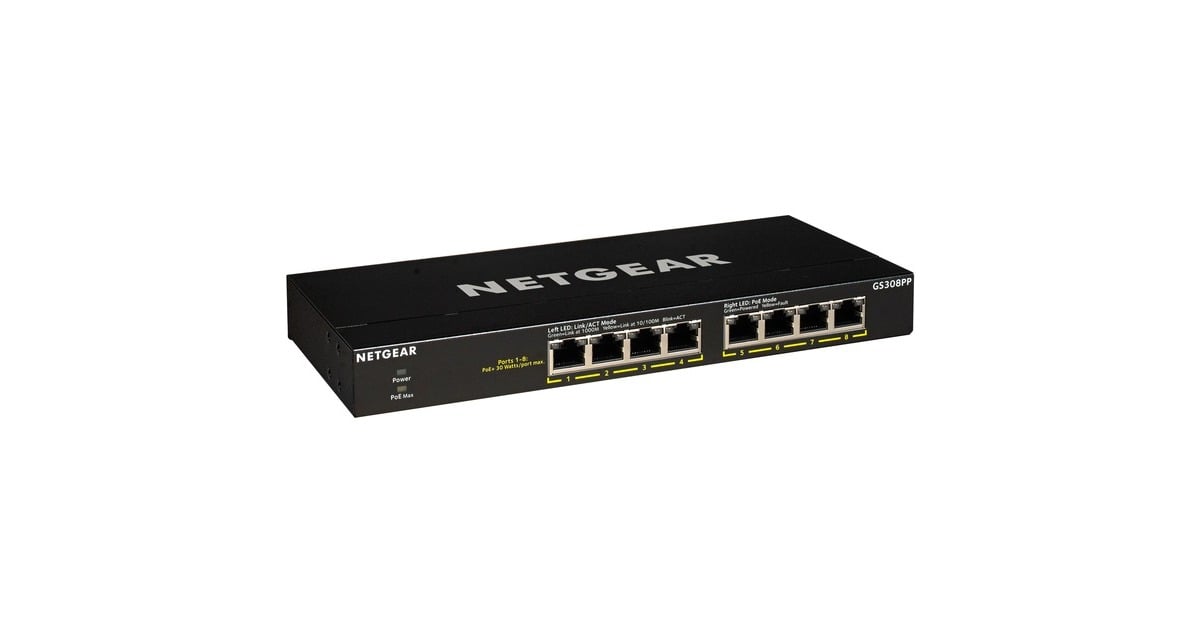 NetgearGS308PP switch