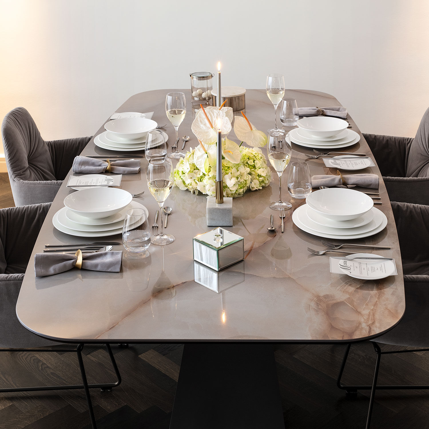 MetroChic Bread plate White, 6.3'', Premium Bone Porcelain
