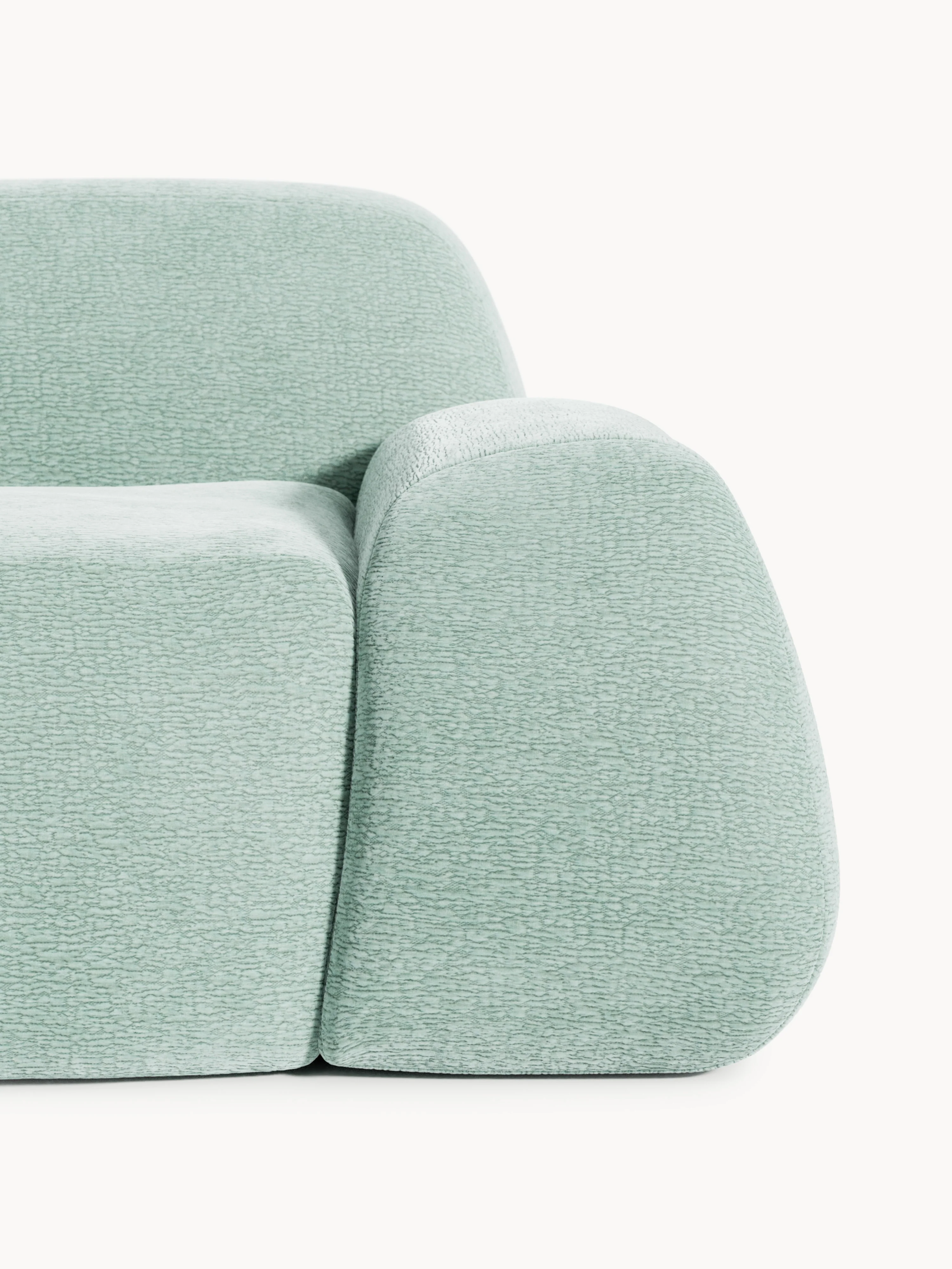 Modulaire hoekbank Wolke (4-zits) met chaise longue