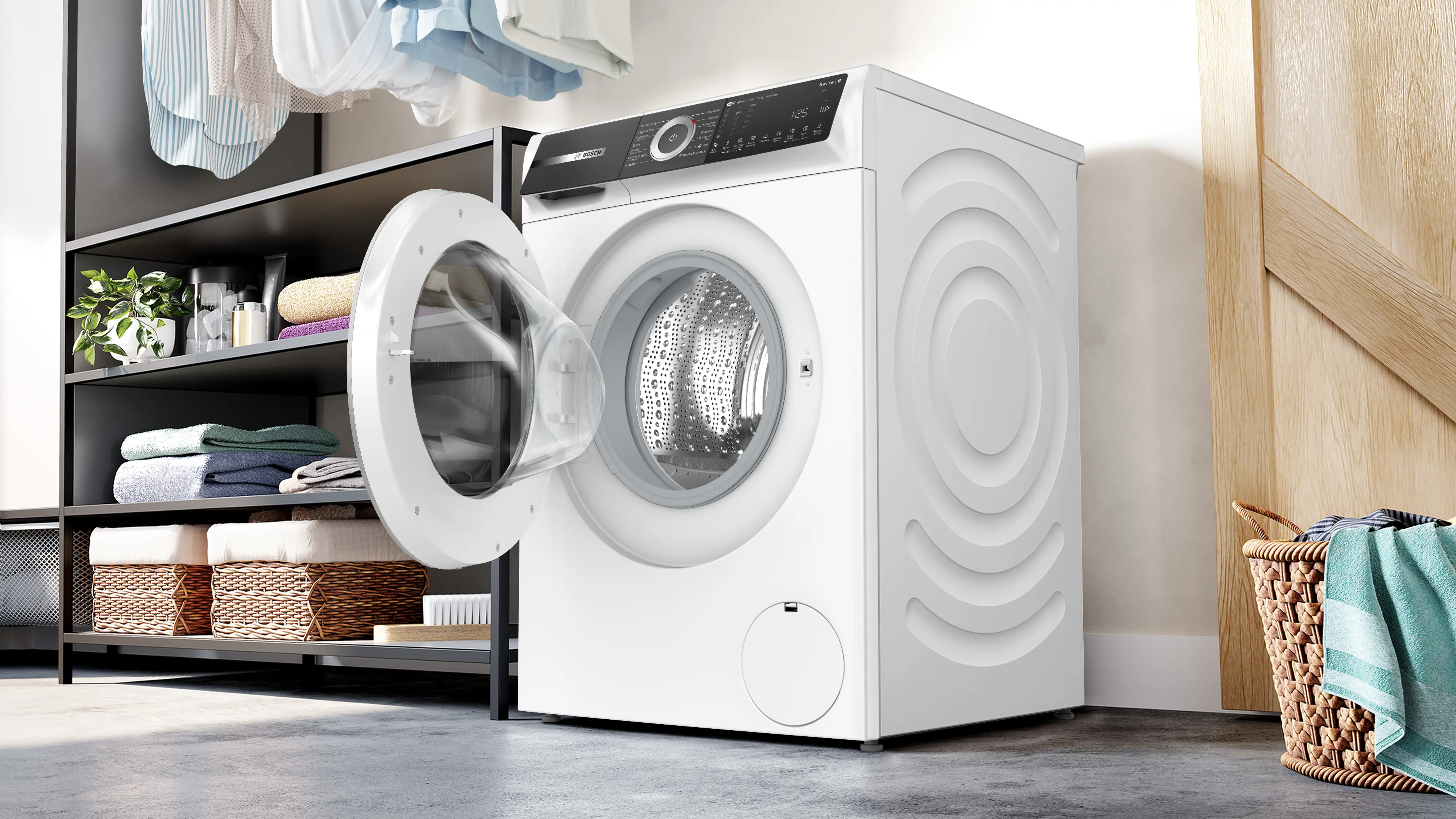 Serie 6 Wasmachine, voorlader 9 kg max. 1400 rpm