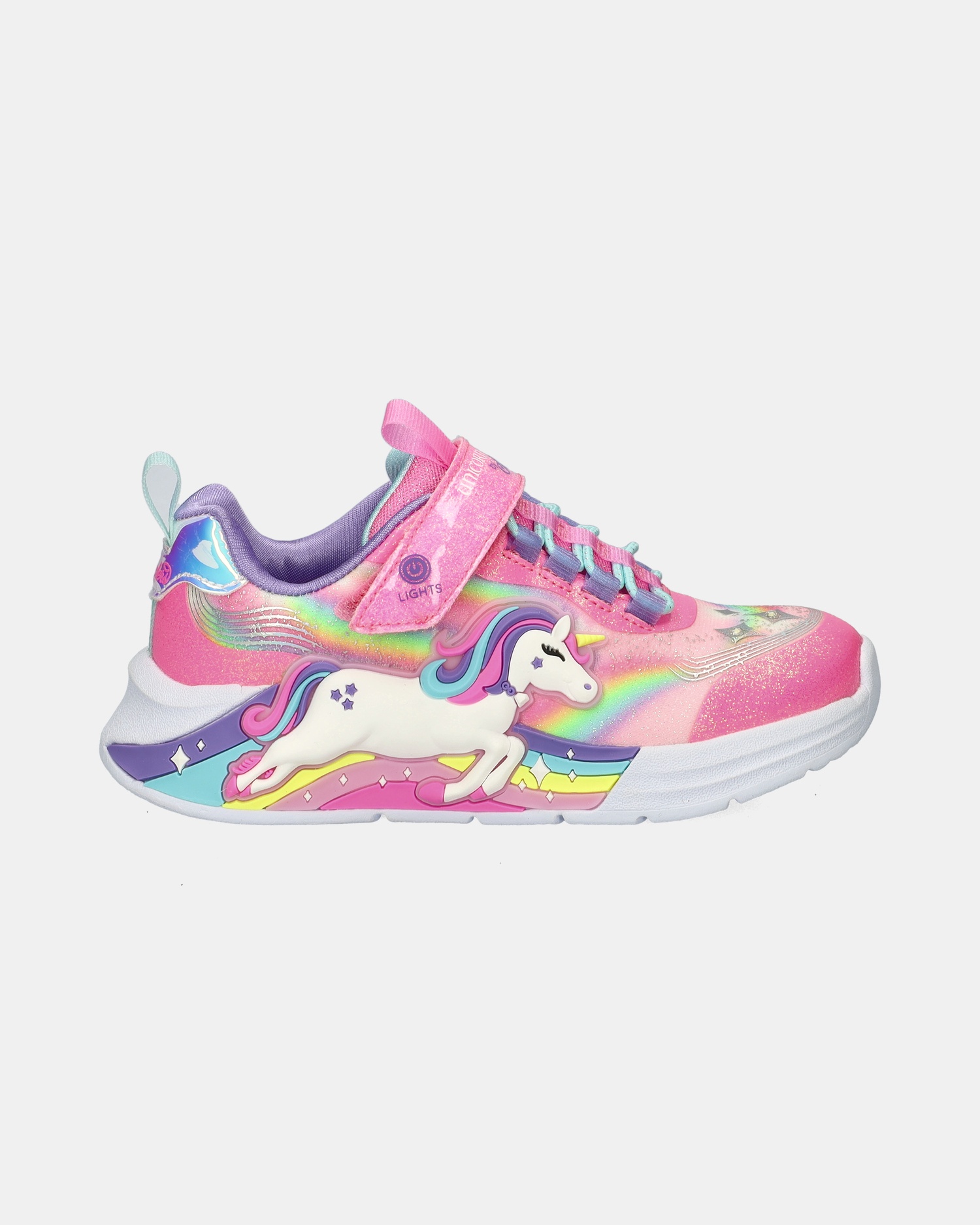 Skechers Unicorn Chaser Klittenbandschoenen  - roze