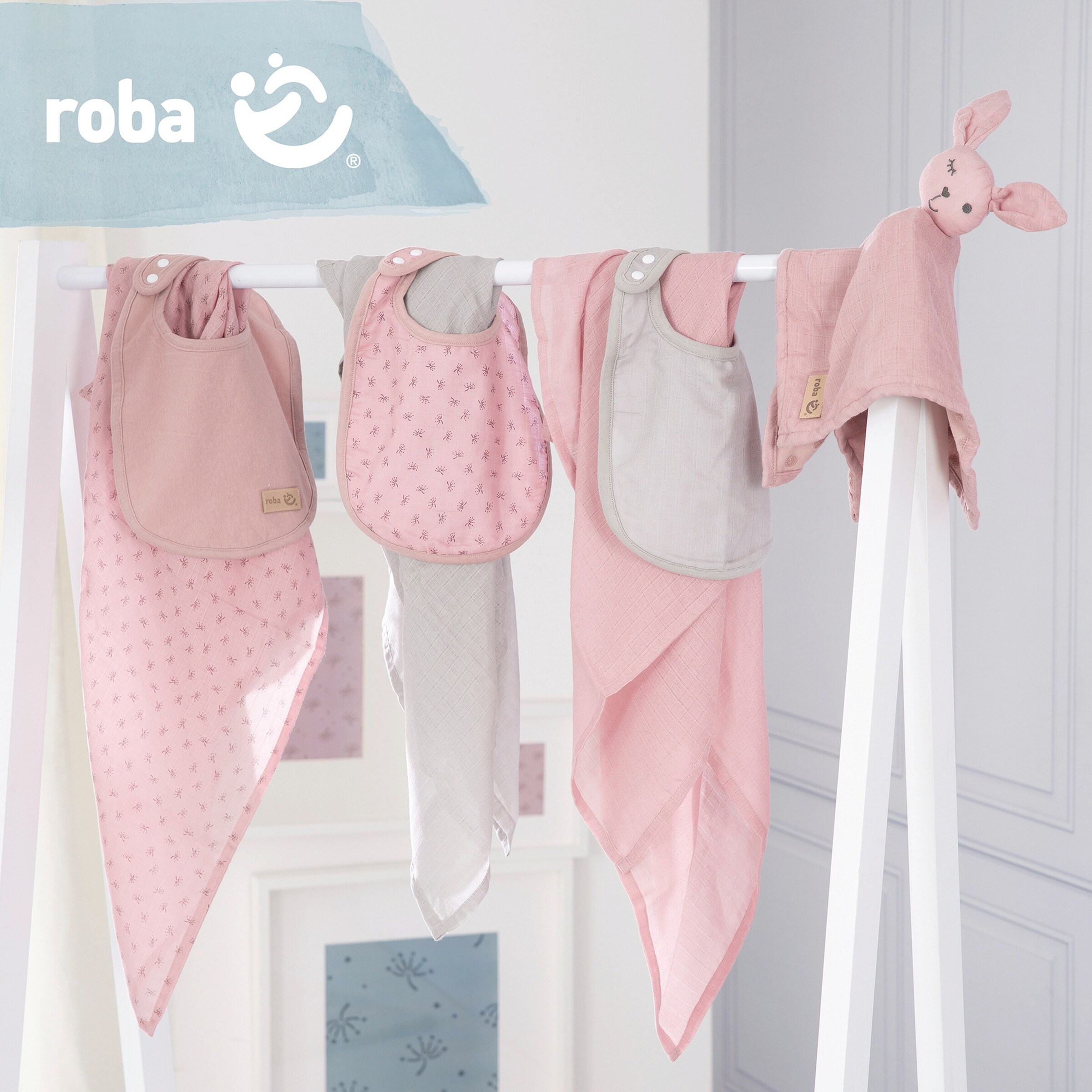 roba Geschenkset Baby Essentials Lil Planet rosa