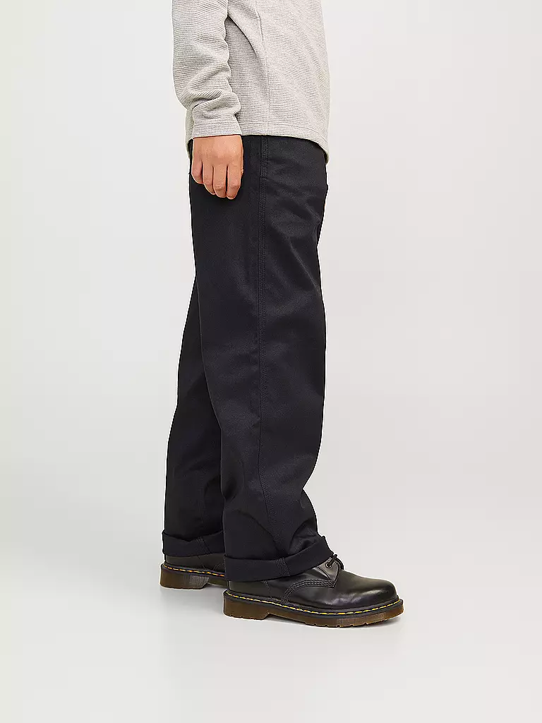 JACK & JONES Jungen Hose JPSTALEX JJCLEAN schwarz
