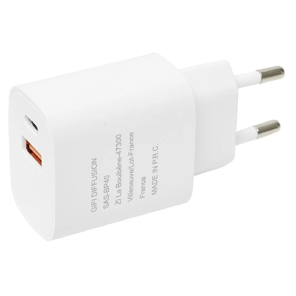 Chargeur USBC USB blanc