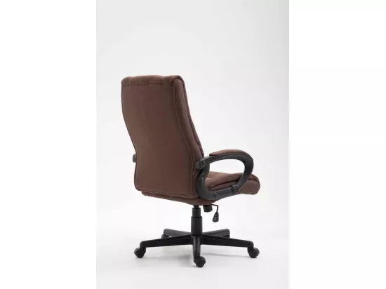 Chaise de bureau - Tissu & Blanc - Marron - XL Sparta